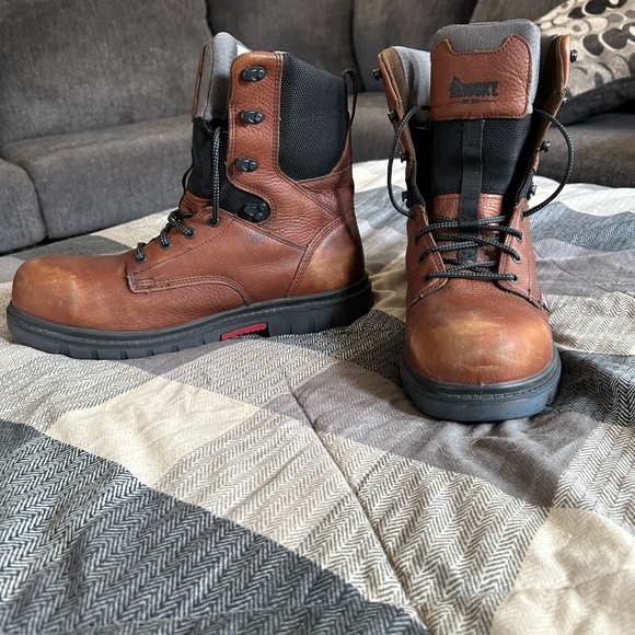 Men’s Rocky Boots Brown Composite Toe Oil & Slip Resistant Size 13 Worn Twice - Picture 5 of 7